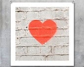 Graffiti art prints - 5x5 inch original photograph wall art home decor - heart monty python Banksy Beatles lyrics
