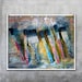 Artists paintbrushes on scratched board - red blue yellow brushes Fine Art Photography Photograph print wall decor 10x8 11x14 20x30 20x16