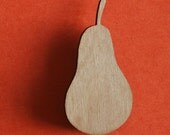 Walnut Brooch - Pear