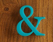 Ampersand Brooch - Turquoise