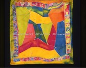 Silk Painting, Original Design, 22 x 22 size
