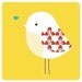 Illustration of a white bird titled "Tiny Birdie"