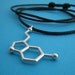 serotonin necklace - large size with adjustable black cord