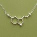serotonin necklace - for happiness - with link chain