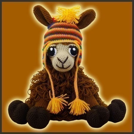Amigurumi Crochet Pattern Coquena The Llama por ...