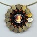 RESERVED for Firefishgallery - Vintage Style Pendant with Recycled Re-purposed Veuve Clicquot Bottle Cap - TEMPTATION Necklace