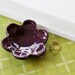 Deep Purple Ceramic Ring Catcher Blossom