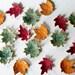 Set of 3 Leaves for Decorating // Ring Catchers // Green, Orange and Berry