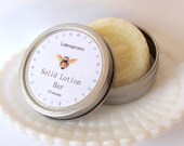 Lemongrass Shea Butter Lotion Bar, Hand Balm, Body Balm, Lemon Scented