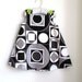 Mod Geometric Math Rock Infant or Toddler Girls Dress - Hipster Children's Clothing - sizes newborn, 3m, 6m, 12m, 18m, 2t