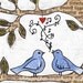 Blue birds - Original ACEO