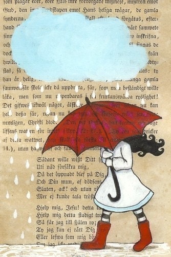 My red umbrella - Print