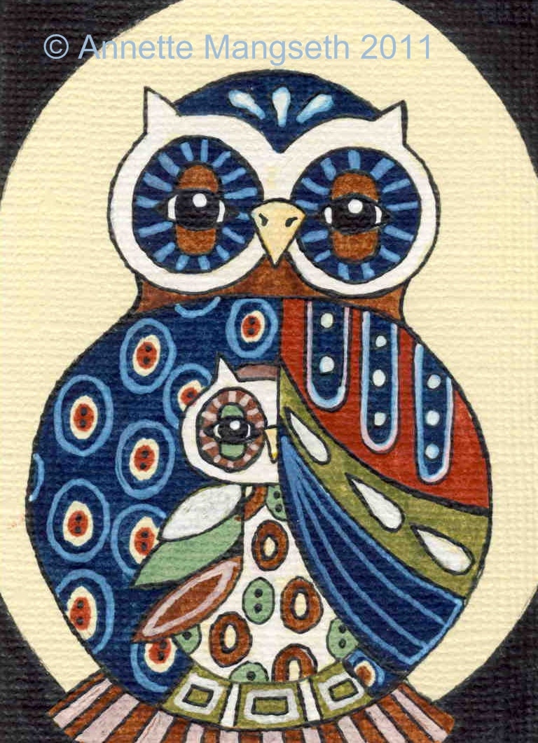 Mother and child - Original ACEO