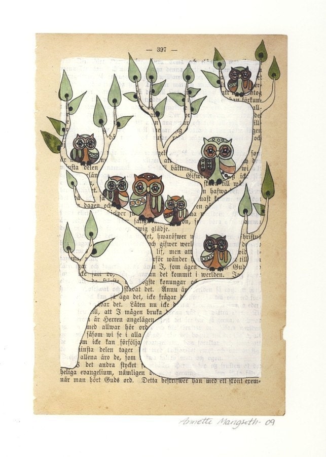 Owl Family - Print