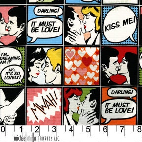 Michael Miller Kiss Me Multi Fabric - By the Yard
