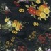 SALE Dreams of Osaka, Weeping Cherries with Birds on Black Fabric - By the Yard