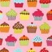 Caleb Gray Confections Cupcake Pink Fabric - By the Yard