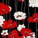 Alice Kennedy, Poppy Lane, Poppies Black Fabric - By the Yard