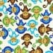 Ann Kelle Urban Zoologie, Monkeys Royal Fabric - By the Yard