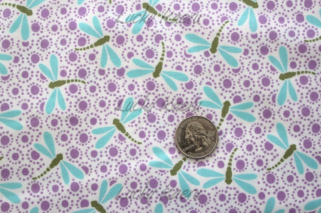 Kate Spain, Good Fortune, Dragonfly Harmony Fabric - Half Yard
