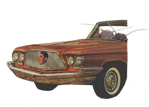 Joyride. Collage print by Vivienne Strauss.