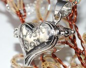 Locket  Necklace in Antique Silver Graduation Gift