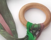 Silk Ribbon Rings : Flutterby, Good Earth (All Natural Toy)
