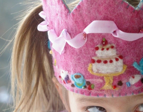 Birthday Crown: Custom Made Waldorf Style Wool Crown (DEPOSIT on Custom Work)