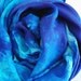 Playsilk : Heart of the Ocean (35 inch Hand Dyed Waldorf Inspired Toy)