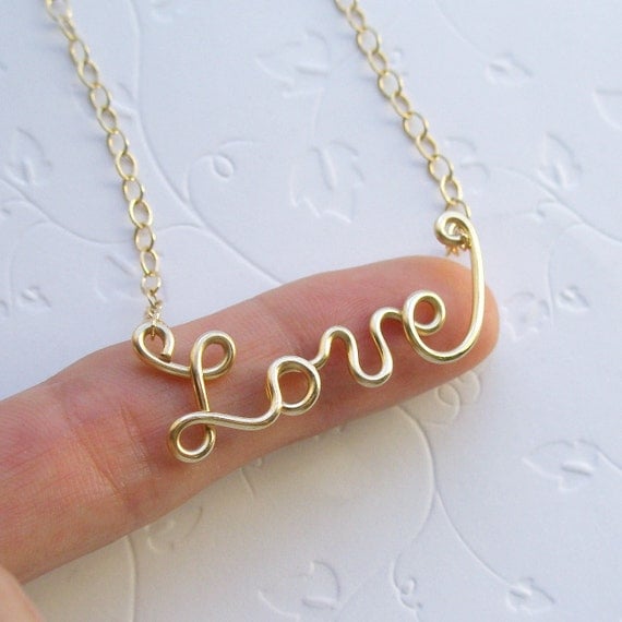 Golden Love necklace (14K gold filled)
