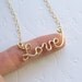 Golden Love necklace (14K gold filled)