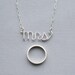 mrs necklace - sterling silver wire
