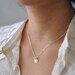 Gemini - gold double ovals necklace on gold fill chain - delicate jewelry - women gift under 40