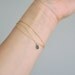 Satellite - thin gold fill bracelet - simple delicate jewelry