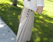 Wrap Skirt With Pleats 1940s Style