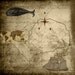 Coasters - Pirate Treasure Map Hunt - Wood Coaster Set - Octopus Mermaid Treasure Map Skeleton Key