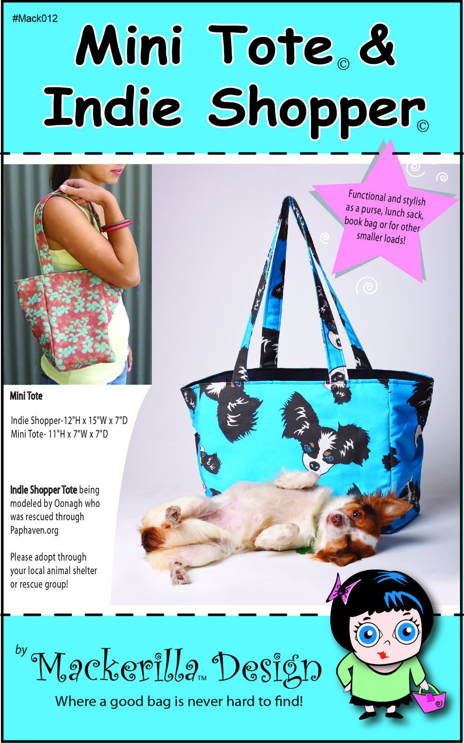 MackerillaTotes pattern PDF