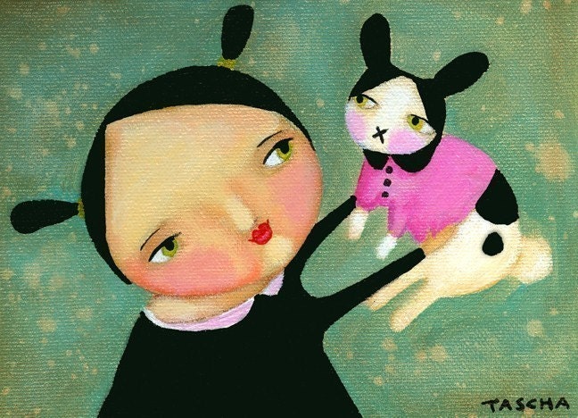Hugs for Bunny PRINT 7x5