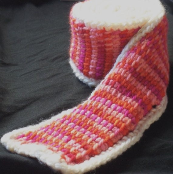 Tunisian Simple Stitch Crochet Scarf Pattern PDF