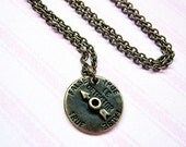 Vintage Style Lie Detector Charm Necklace