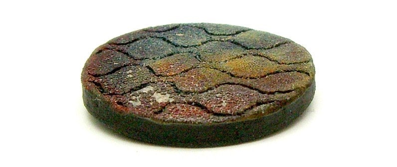 Matte Rough Honeycomb Raku Fired Ceramic Cabochon Tile Raku Jewelry Supplies Handmade by MAKUstudio