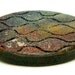 Matte Rough Honeycomb Raku Fired Ceramic Cabochon Tile Raku Jewelry Supplies Handmade by MAKUstudio
