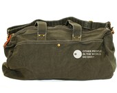 Duffle Bag: Other People - Canvas Travel Bag for Men & Women