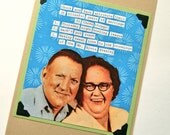 FUN Vintage Photo Card Wedding Shower Engagement Anniversary