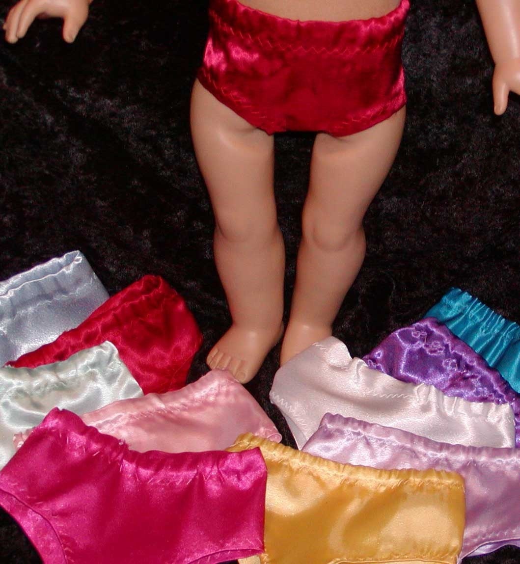 American Girl Doll Satin Panties Fit 18 Inch By TickiesTreasures