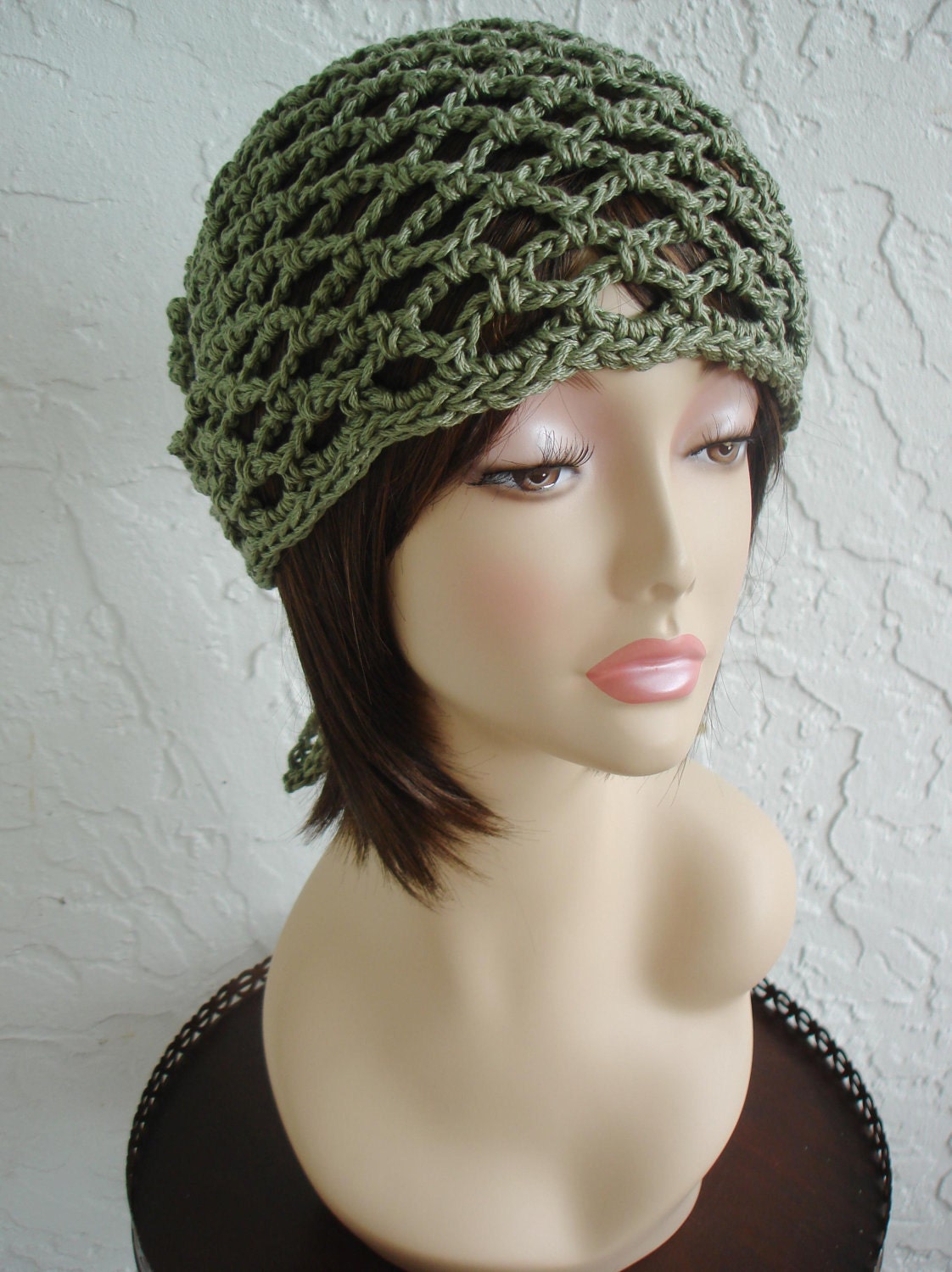 hand crochet Bandana dorag hippie hat unisex - made to order