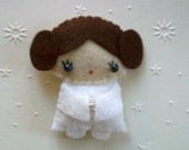 Star Wars Princess Leia doll felt brooch accessory