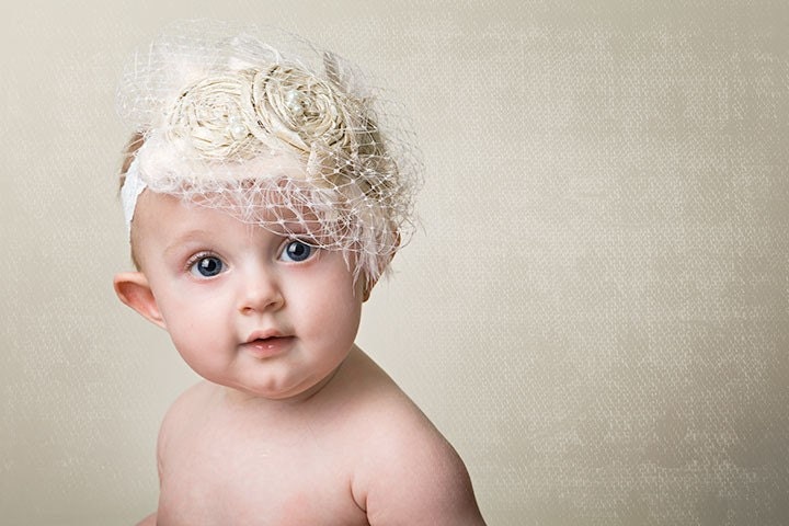 577 New baby headband with veil 14 Items similar to Headband Veil Ivory Baby Creme Silk and Pearl Decades   