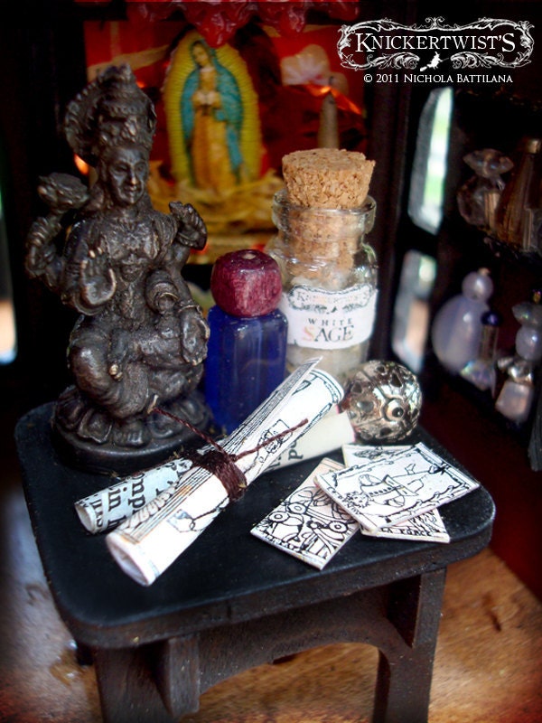 The Wee Mystic's House - Little Miniature Magic Dollhouse for Fortuneteller Faeries and Witchy Pixies Alike