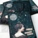 Her Wishes Soared - Original Handmade ACEO Collage - Limited Edition of 10 - Moon, Stars and Night Sky